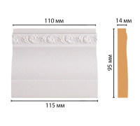 Основание молдинга DECOMASTER D204-115 115x95x14 мм D204-115