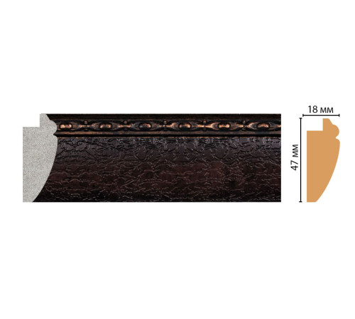 Багет из полистирола DECOMASTER FM12-2 47х18х2850 мм FM12-2