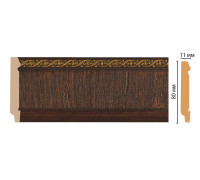 Плинтус напольный Decomaster 144-1 ДМ 80х11х2400 мм 144-1 ДМ