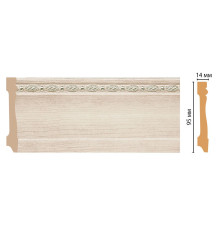 Плинтус напольный DECOMASTER 195 95х14х2400 мм 195-13