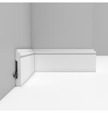 Плинтус напольный DECOMASTER D005-115 ДМ 79х13х2400 мм белый матовый D005-115 ДМ