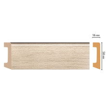 Плинтус напольный DECOMASTER D234-72 DM 58х16х2400 мм D234-72 DM