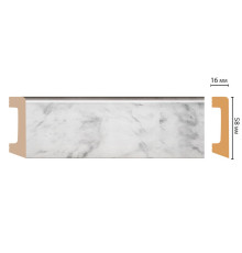 Плинтус напольный DECOMASTER D234-79 DM 58х16х2400 мм D234-79 DM