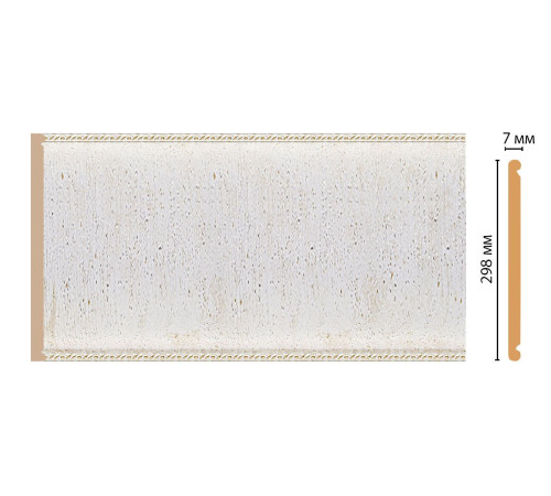 Декоративная панель Decomaster Q30-40 из полистирола 298x7x2400 мм Q30-40