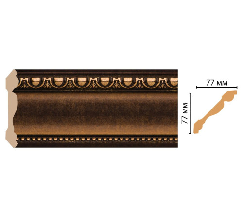 Плинтус потолочный DECOMASTER 154-56 77х77х2400 мм 154-56