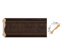 Плинтус потолочный DECOMASTER 172-1 71х71х2400 мм 35904