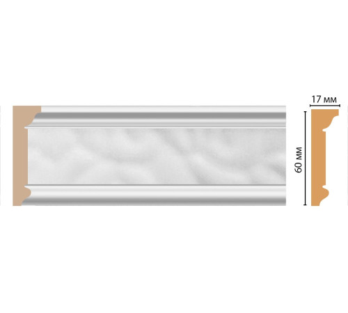 Плинтус потолочный Decomaster D216-114 60х17х2400 мм D216-114