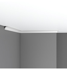 Плинтус потолочный гладкий Decomaster 25х25х2400 мм 96251