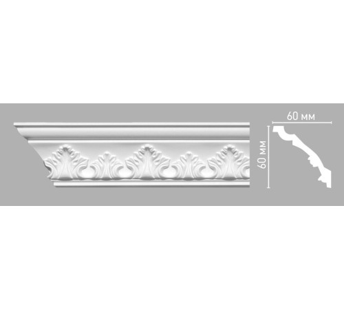 Плинтус потолочный с рисунком DECOMASTER 95015 60х60х2400 мм 95015