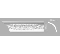 Плинтус потолочный с рисунком DECOMASTER 95022 80х80х2400 мм 95022