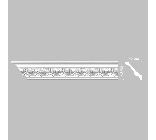 Плинтус потолочный с рисунком DECOMASTER 95622F гибкий 70х70х2400 мм 95622F