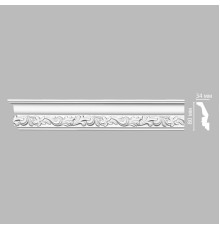 Плинтус потолочный DECOMASTER DT-9829 полиуретановый с орнаментом 80х34х2400 мм DT-9829