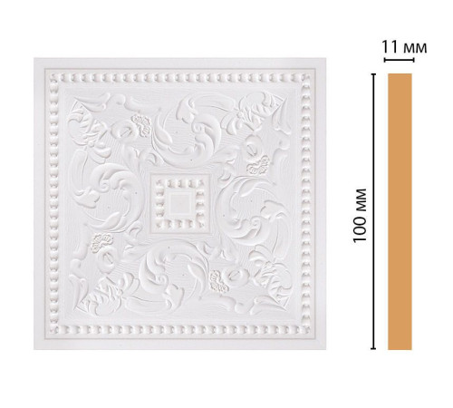 Вставка декоративная цветная DECOMASTER 100х100х11 мм полистирол 156-2-115