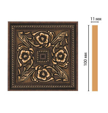 Вставка декоративная цветная DECOMASTER 100х100х11 мм полистирол 156-2-56