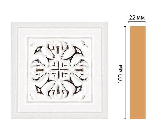 Вставка декоративная DECOMASTER D207 100x100x22 мм D207-60