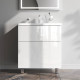 Тумба под раковину напольная AM.PM Gem 75 см 2 ящика белый глянец M90FSX07522WG32