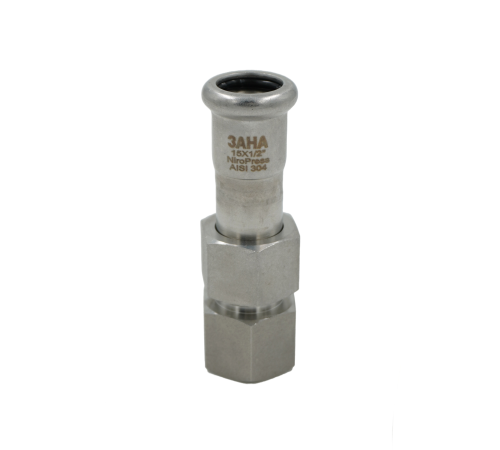 Соединение резьбовое разъемное SANHA NiroPress ВПр-ВР 15x1/2 AISI 304L 691330GMVA1512.3