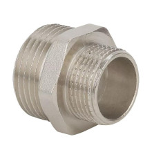 Ниппель резьбовой переходной Gappo латунный никелированный 1x3/4 G2205
