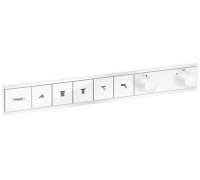 Термостат Hansgrohe RainSelect для 5 потребителей внешняя часть Matt White 15384700