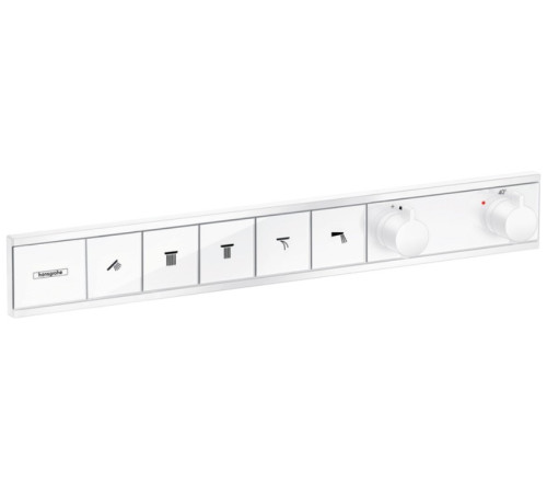 Термостат Hansgrohe RainSelect для 5 потребителей внешняя часть Matt White 15384700