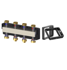 Коллектор распределительный Meibes до 3 насосных групп с байпасом 40 кВт M66301.923RU