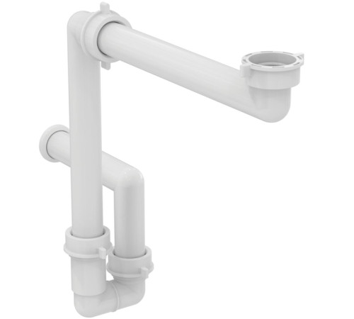 Сифон для умывальника Ideal Standard Space Saving под донный клапан пластиковый белый EE23033967