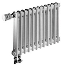 Радиатор трубчатый Zehnder Charleston Completto 2056 12 секций нижнее подключение V001 RAL 9016 C2056/12/V001/RAL9016