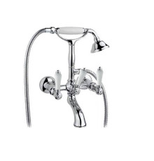 Смеситель для ванны с душем Nicolazzi Petit Mont Blanc настенный излив 155 мм хром 1402CR78