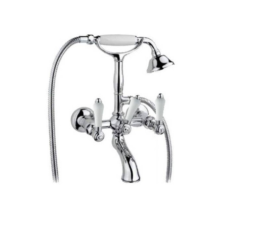 Смеситель для ванны с душем Nicolazzi Petit Mont Blanc настенный излив 155 мм хром 1402CR78