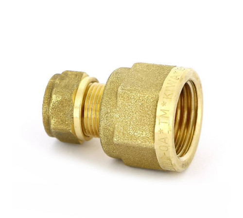 Муфта обжимная Tiemme 1100 10 мм х 1/2 ВР латунная 1000031