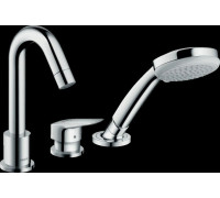 Смеситель для ванны Hansgrohe Logis на 3 отверстия комплект 71310000/13437180