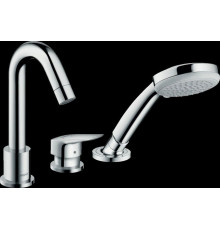 Смеситель для ванны Hansgrohe Logis на 3 отверстия комплект 71310000/13437180