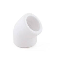 Угольник Valtec PPR 45° 25 мм PN25 белый 10825