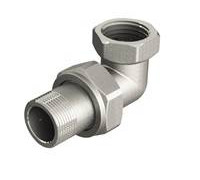 Сгон-американка угловой Elsen TIN 1 1/2 НВ латунный с плоским уплотнением EBF27.112T