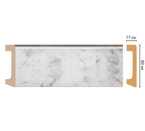 Плинтус МДФ Дядюшка Плинтус 80х17х2400 мм D235-79