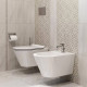 Биде подвесное Kerama Marazzi Plaza Modern 1 отверстие белое глянцевое PLM.bidet.02