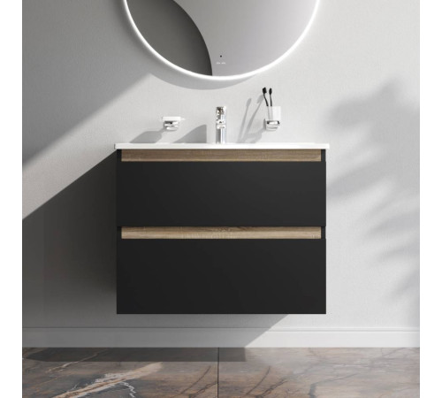 Тумба под раковину подвесная AM.PM X-Joy 80 см черный матовый M85AFHX0802BM