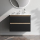 Тумба под раковину подвесная AM.PM X-Joy 80 см черный матовый M85AFHX0802BM