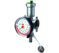 Узел фланцевый FAR 1 с автовоздухоотводчиком, термоманометром и сливным краном FK 3446 1