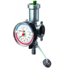 Узел фланцевый FAR 1 с автовоздухоотводчиком, термоманометром и сливным краном FK 3446 1