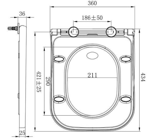 Крышка-сиденье с микролифтом Allen Brau Infinity белый 4.21010.20