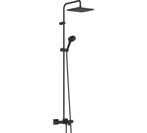 Душевая система для ванны с термостатом hansgrohe Vernis Shape 240 1jet матовый черный 26900670