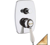 Смеситель для ванны встраиваемый Margaroli Classica 1008 Gold RU1008AA01GD