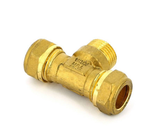 Тройник обжимной Tiemme 15х1/2х15 НР 1100096