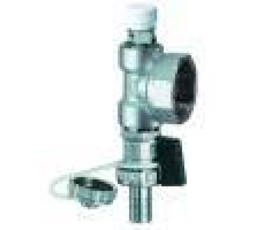 Узел концевой FAR хромированный 1 1/4 ВР с ручным воздухоотводчиком и сливным краном FK 4070 M11438