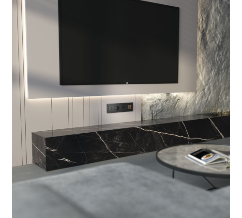 Акустическая розетка (Hammar черный) W1285008