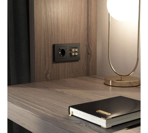 Акустическая розетка (Hammar черный) W1285008