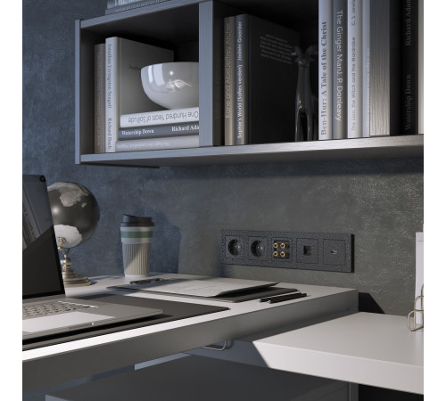 Акустическая розетка (Hammar черный) W1285008