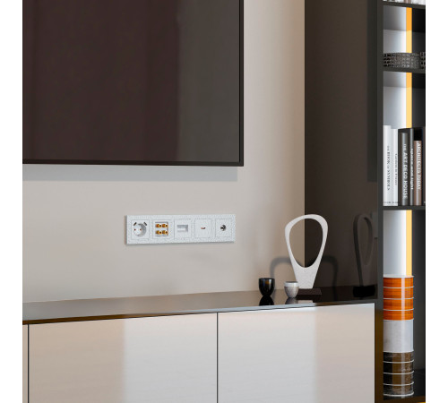 Акустическая розетка (Hammer белый) W1285001