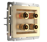 Акустическая розетка (шампань рифленый) W1185010